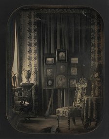 [The Salon of Baron Gros], 1850-57. Creator: Jean Baptiste Louis Gros.