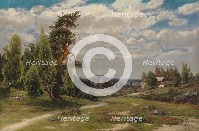 Finnish Landscape in Summer, 1879. Creator: Fanny Churberg.