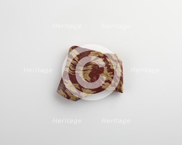 Fragment, slightly concave, Ptolemaic Dynasty or Roman period, 200 BCE-100 CE. Creator: Unknown.