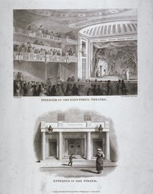 The Sans Pareil Theatre, Strand, Westminster, London, 1816. Artist: S Springsguth