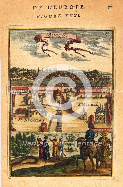 Moscow, 1683. Artist: Mallet, Alain Manesson (1630-1706)