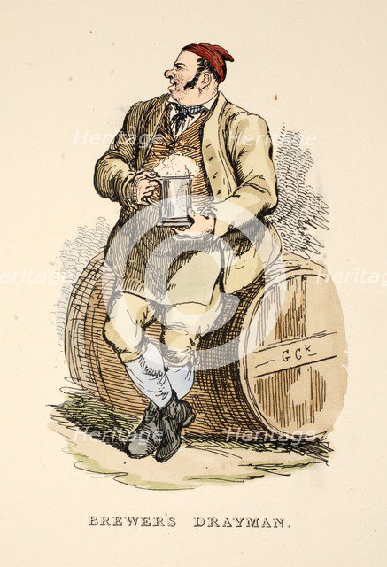 Brewer's Drayman from The Gentleman's Pocket Magazine, 1827.