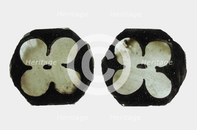 Glass Fragment, European, 13th-14th century. Creator: Unknown.