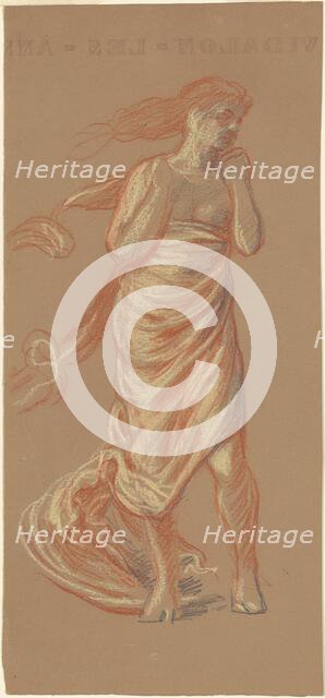 Study for "Greek Girls Bathing" [recto], c. 1872. Creator: Elihu Vedder.