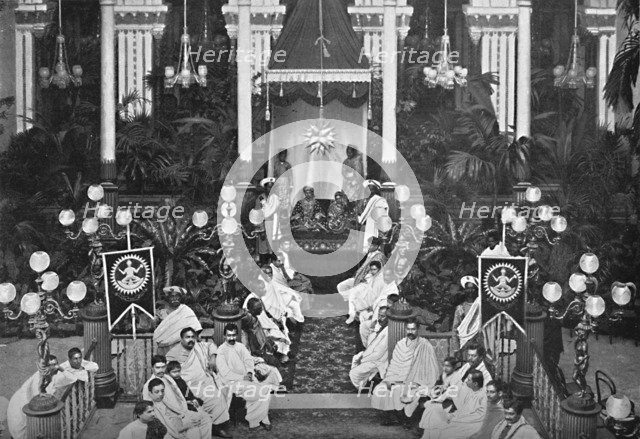 Hindu marriage ceremony, 1902. Artist: Kapp & Co.