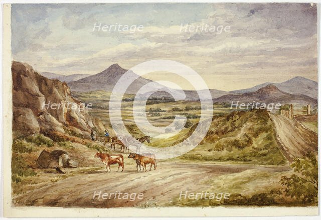 Wicklow Hills, 1843. Creator: Elizabeth Murray.