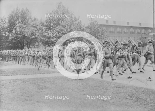 Marines Departing for France, 1917. Creator: Bain News Service.