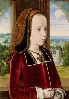 Margaret of Austria, ca. 1490. Creator: Jean Hey.