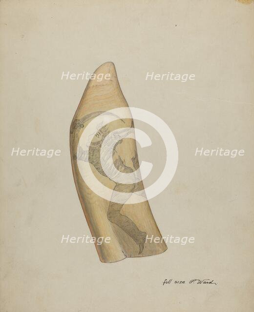Scrimshaw, c. 1937. Creator: Paul Ward.