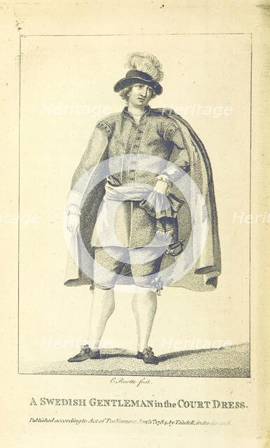 A Swedish Gentleman in the Court Dress, 1802.  Creator: Louis Charles Ruotte.