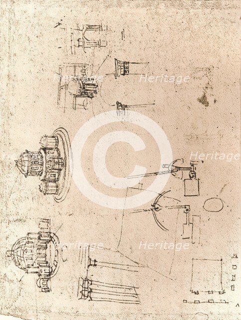 Drawing of ecclesiastical architecture, c1472-c1519 (1883). Artist: Leonardo da Vinci.