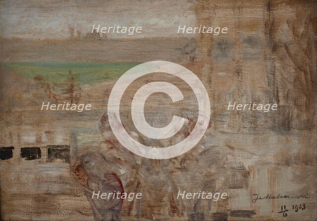 Sketch to "The Poisoned Well, 1903. Creator: Jacek Malczewski.