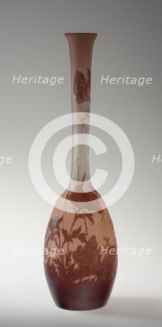 Cameo Vase, c1900-1915. Creator: Emile Gallé.