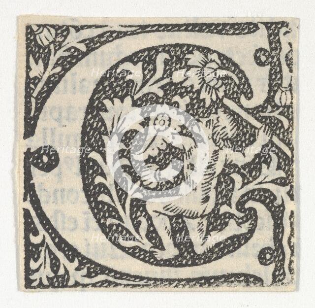 Decorated Roman alphabet, ca. 1499., ca. 1499. Creator: Anon.