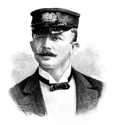A Stirring Story of the Sea: Mr. Frank Whitehead, 1895.  Creator: P Naumann.
