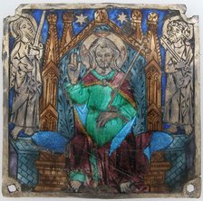 Plaque with Christ In Majesty, Catalan, 14th century. Creator: Unknown.