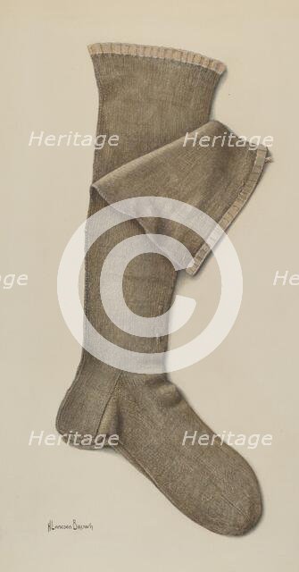 Stockings, c. 1938. Creator: H. Langden Brown.