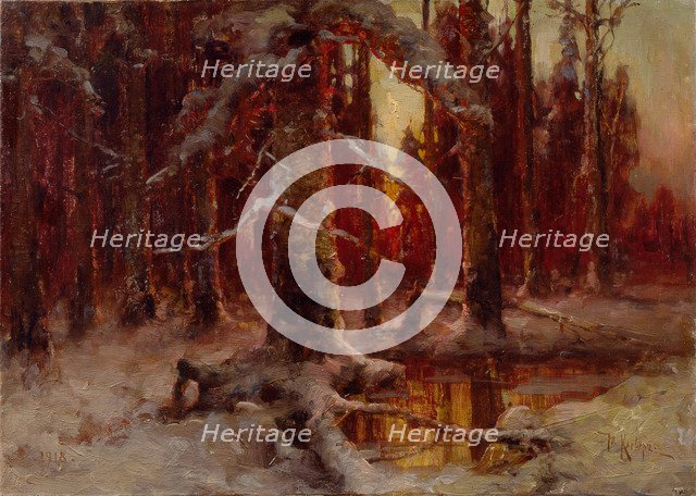 The Evening Is Coming, 1918. Artist: Klever, Juli Julievich (Julius), von (1850-1924)