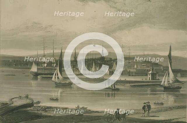 Aberdeen Harbour from the South, 1822. Creator: William Daniell.