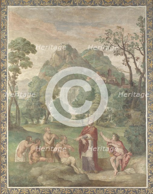The Judgement of Midas (Fresco from Villa Aldobrandini), 1617-1618. Artist: Domenichino (1581-1641)
