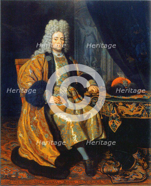 Portrait of François Lefort (1656-1699), 1698. Artist: Musscher, Michiel van (1645-1705)