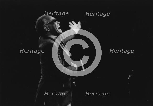 Ray Charles, Capital Radio Jazz Festival, Knebworth, 1982. Creator: Brian Foskett.