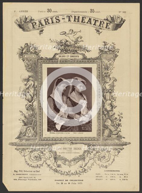 Paris Theatre: Les Soeurs Badia, 1875. Creator: Alphonse J. Liébert.