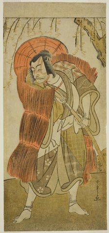 The Actor Ichikawa Danjuro V as Akushichibyoe Kagekiyo Disguised as a Beggar, in the..., c. 1777. Creator: Shunsho.