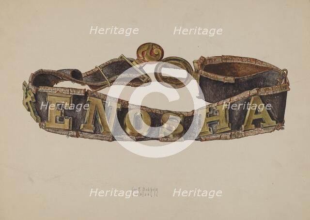 Fireman's Belt, 1938. Creator: George Bobholz.