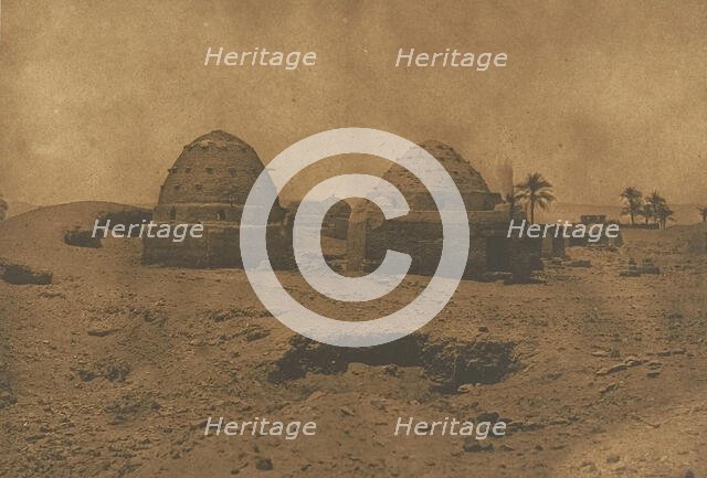 Tombeaux Musulmans à Herment, 1849-50. Creator: Maxime du Camp.