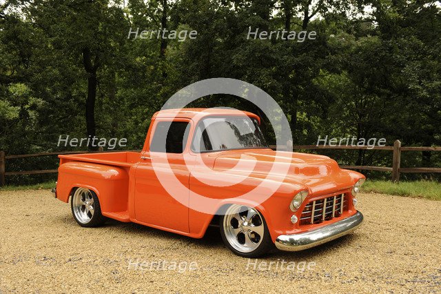 Chevrolet Model 3A Truck 1957. Artist: Simon Clay.