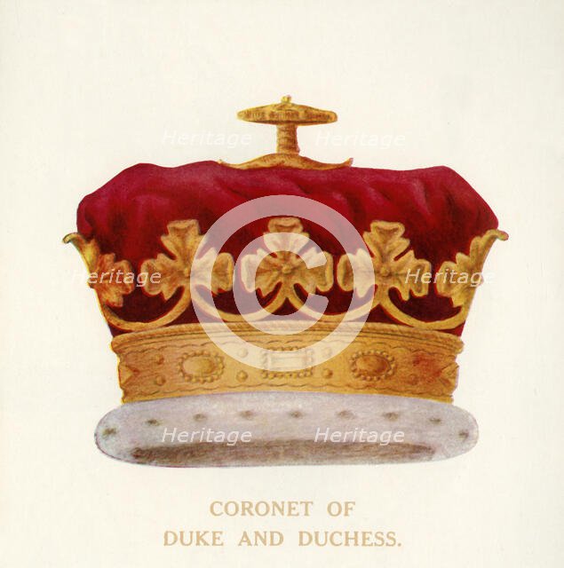 'Coronet of Duke and Duchess', c1911. Creator: Unknown.