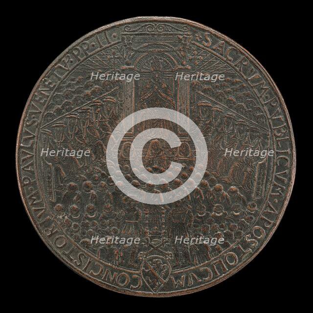 Paul II (Pietro Barbo, 1464-1471), Pope 1464, in Public Consistory [obverse], probably 1466/1467. Creator: Unknown.