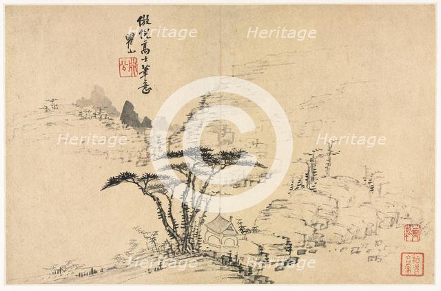 Landscapes in Various Styles after Old Masters, 1690. Creator: Mei Qing (Chinese, 1623-1697).