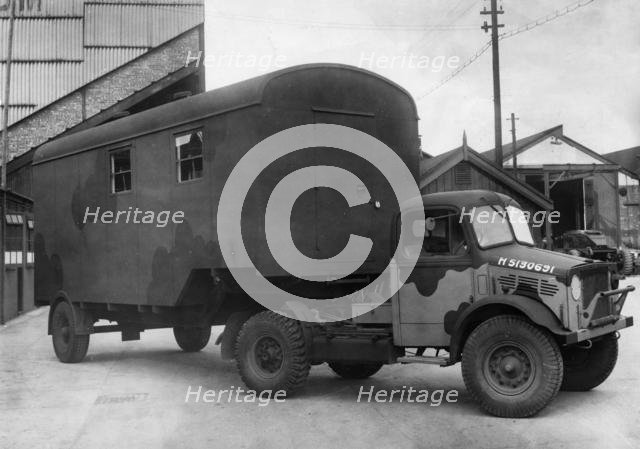 Bedford OXC Radio vehicle, World War 2. Creator: Unknown.