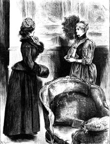 "Oh" she cried, "These are copies!", 1890.  Creator: R. Taylor.