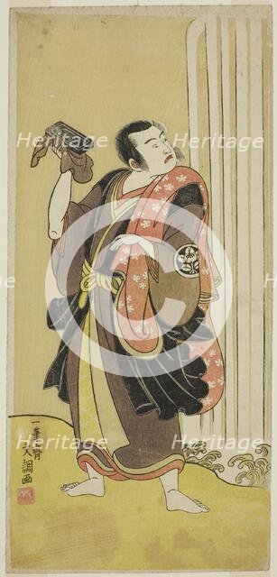 The Actor Ichimura Uzaemon IX as Seigen in the Play Ise-goyomi Daido Ninen..., c. 1768. Creator: Ippitsusai Buncho.