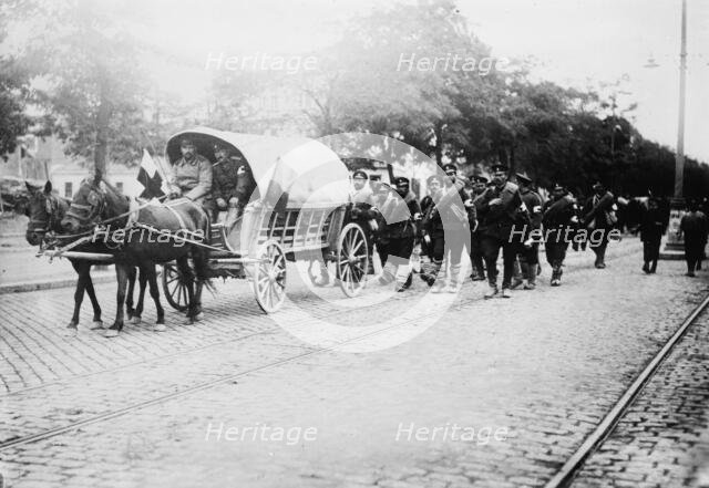 Bulgarian ambulance going to front, between c1910 and c1915. Creator: Bain News Service.