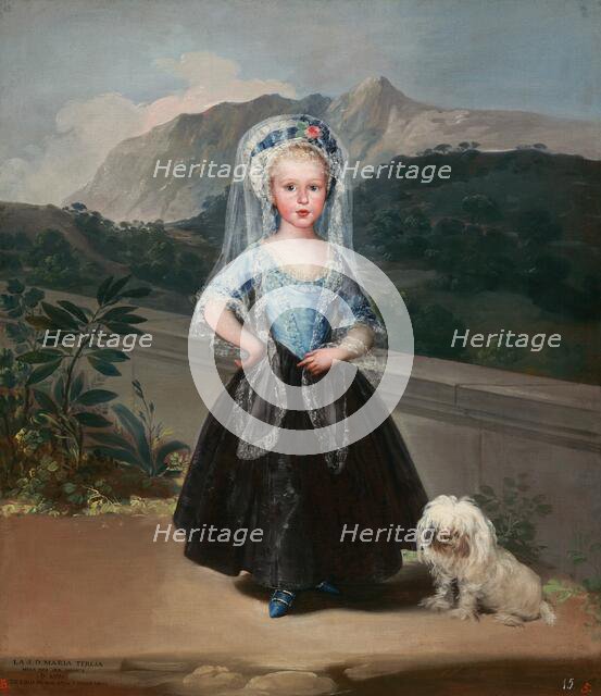 María Teresa de Borbón y Vallabriga, later Condesa de Chinchón, 1783. Creator: Francisco Goya.