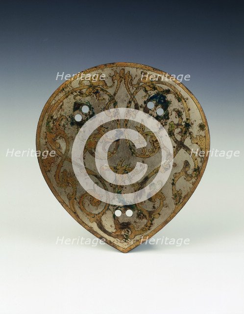 Parcel gilt bronze fitting with fabulous animals design, Western Han dynasty, China, 2nd century BC. Artist: Unknown