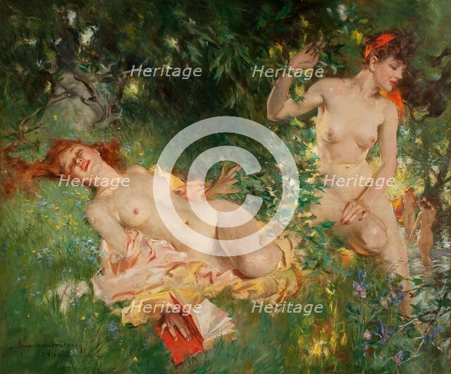 Nymphs in Summer, 1946. Creator: Christy, Howard Chandler (1872-1952).