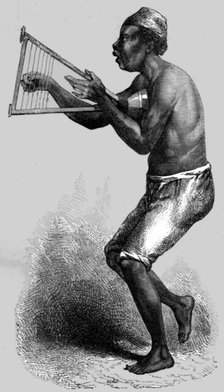 'Kan-Gro 'Kenikbah,' or Harpist; An Excursion in Dahomey', 1871. Creator: J. Alfred Skertchly.