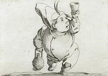 A Drinker Seen from the Front, 1616. Creator: Jacques Callot.