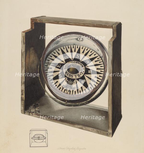 Compass, 1938. Creator: Lloyd Charles Lemcke.