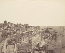 The Harbor at Valletta, Malta, 1850s. Creator: Calvert Jones.