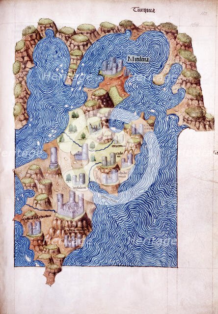 Mitilena (Lesbos), c1485. Creator: Cristoforo Buondelmonte.