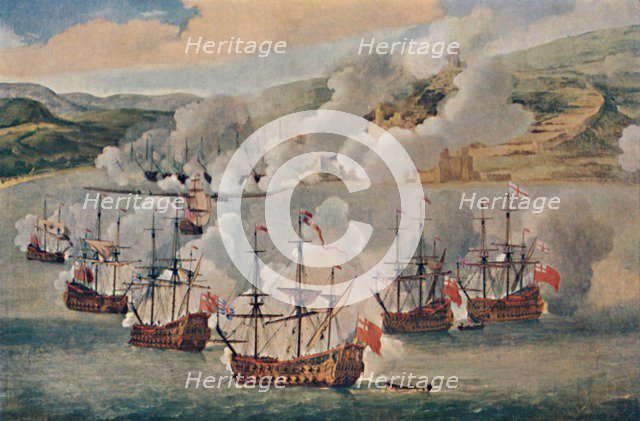 'Sea-Fight in a Harbour', c1670, (1903). Artist: Willem van de Velde the Younger.