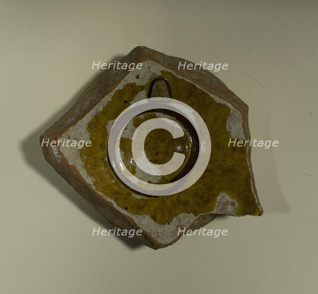 Fragment of a Bowl, 13th-14th century. Creator: Unknown.