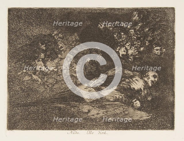 Plate 69 from 'The Disasters of War' (Los Desastres de la Guerra): 'Not..., 1810-20, published 1863. Creator: Francisco Goya.