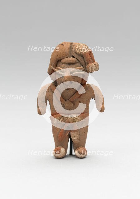 Standing Male Figurine Wearing a Necklace and Breechcloth, 500/300 B.C. Creator: Unknown.